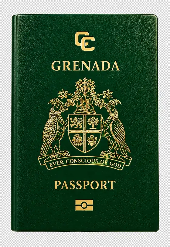 grenada passport cover, illustrative