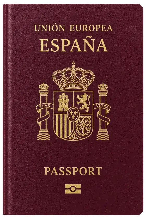 spain passport cover, illustrative